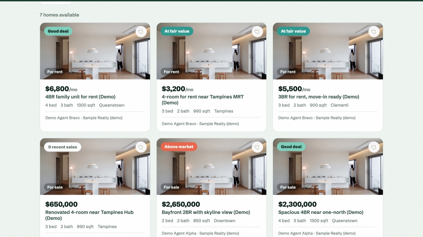 Browsing homes with fair-value verdicts on PropSight Listings